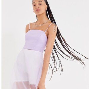 Urban Outfitters Lavender Sheer Dress